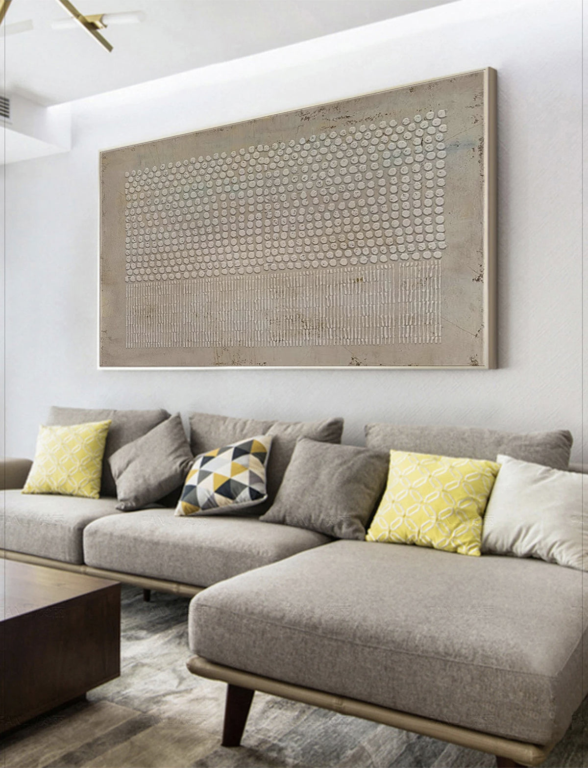 Large Wabi-Sabi 3D Textured Wall Art | Brown Abstract & Earth Tone Boho Painting