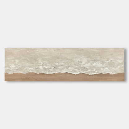 Abstract Texture Art Painting #ATR0050, Bedside bedroom decoration painting, wabi-sabi style hanging painting, living room abstract painting, texture hand-painted oil painting banner beach retro painting