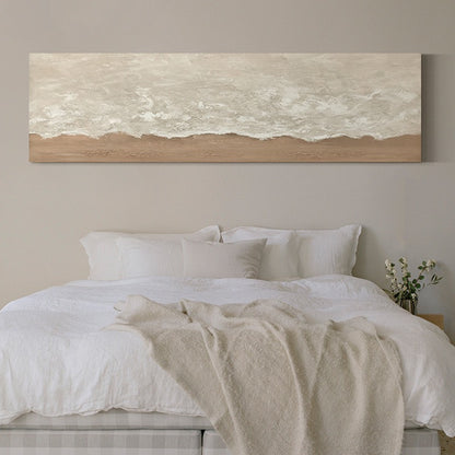 Texture hand-painted oil painting banner beach retro painting ATR0050