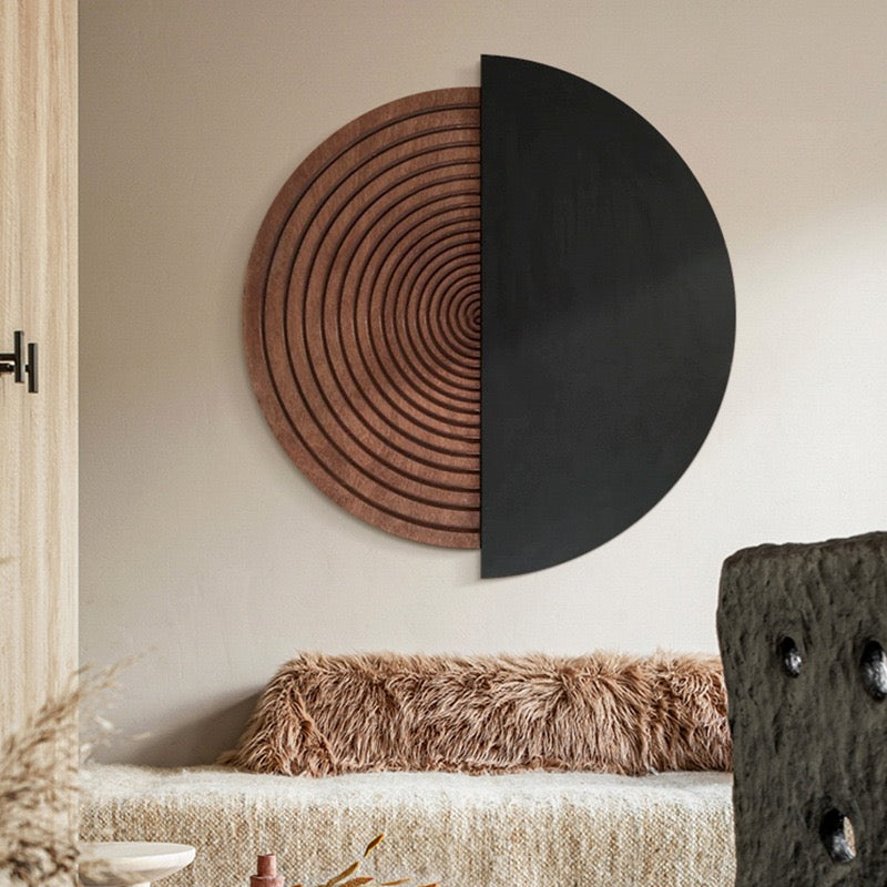 Wabi-sabi style living room decoration painting