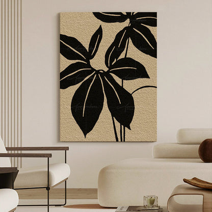 Antique - The Color of Blooming Life Show Texture Painting in Living room