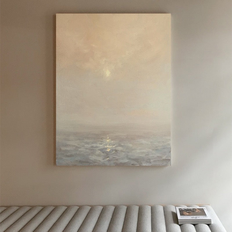 Hand-painted texture oil painting decoration painting, living room