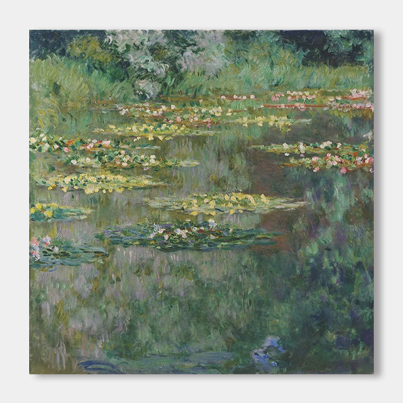 Colorful Art Wall Paintings #CA0067, Thirty Only Monet's Water Lilies of the same style, pure hand-painted oil painting high-end light luxury living room, bedroom, modern home decoration painting