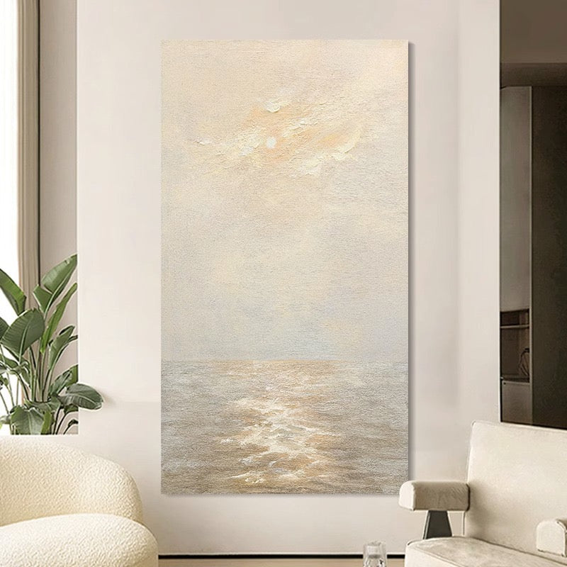 Colorful Art Wall Paintings #CA0069, Vertical wall mural for porch and entrance, aisle mural.