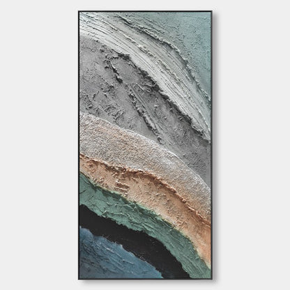 Abstract three-dimensional art painting vertical texture 3D painting Courtesy - Modern Theory C