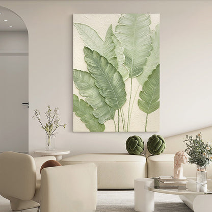 Living room texture cream style green plants
