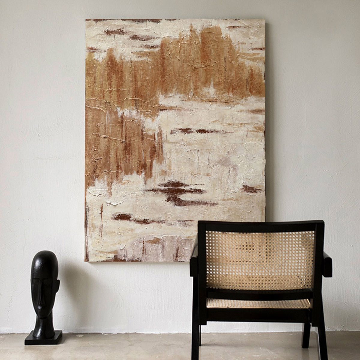 Flowing Clouds - Call of Sunset Art Painting Texture Painting Show For  Sitting room