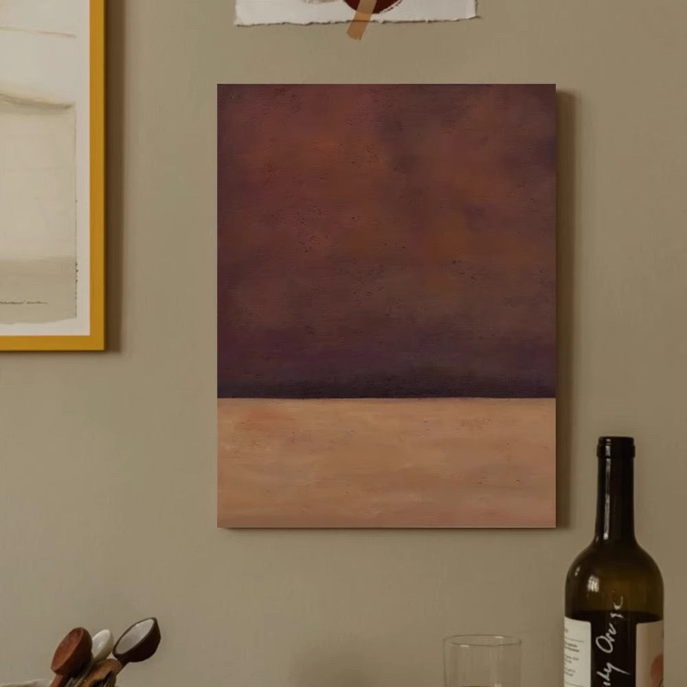 Vertical mural hanging in the entrance and living room ACY367