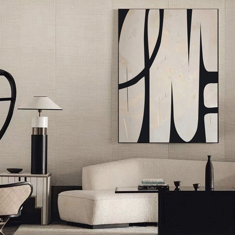 Modern light luxury living room sofa decoration painting