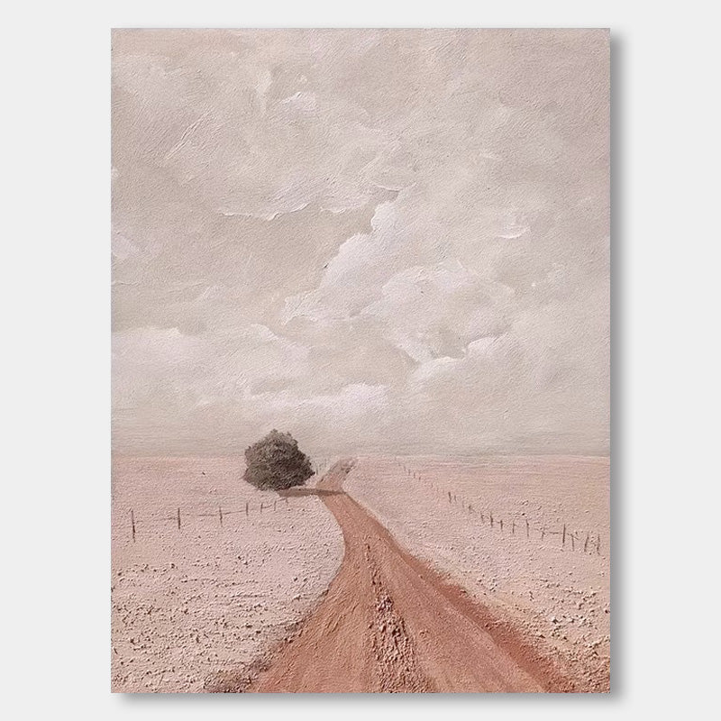 Natural Achievements - Flowers along the way Art Painting Pure hand-painted texture abstract landscape painting