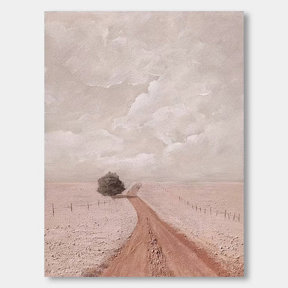 Natural Achievements - Flowers along the way Art Painting Pure hand-painted texture abstract landscape painting