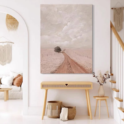 Warm color texture light luxury hanging painting