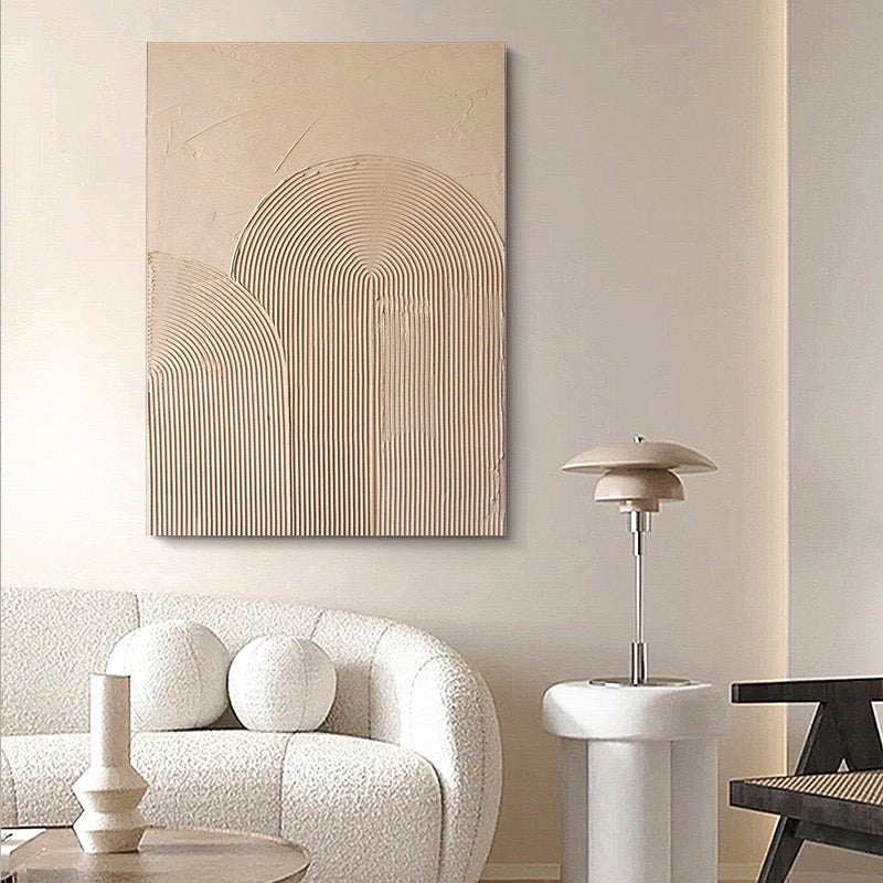 Pure hand-painted texture decorative paintings for the living room, solid color decorative paintings for the dining room and bedroom