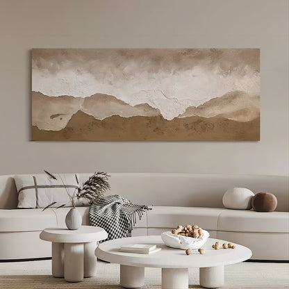 Modern hand-painted texture abstract paintings in the living room