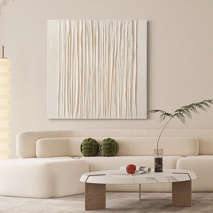 Cream-style art decorative painting on the living room sofa background wall