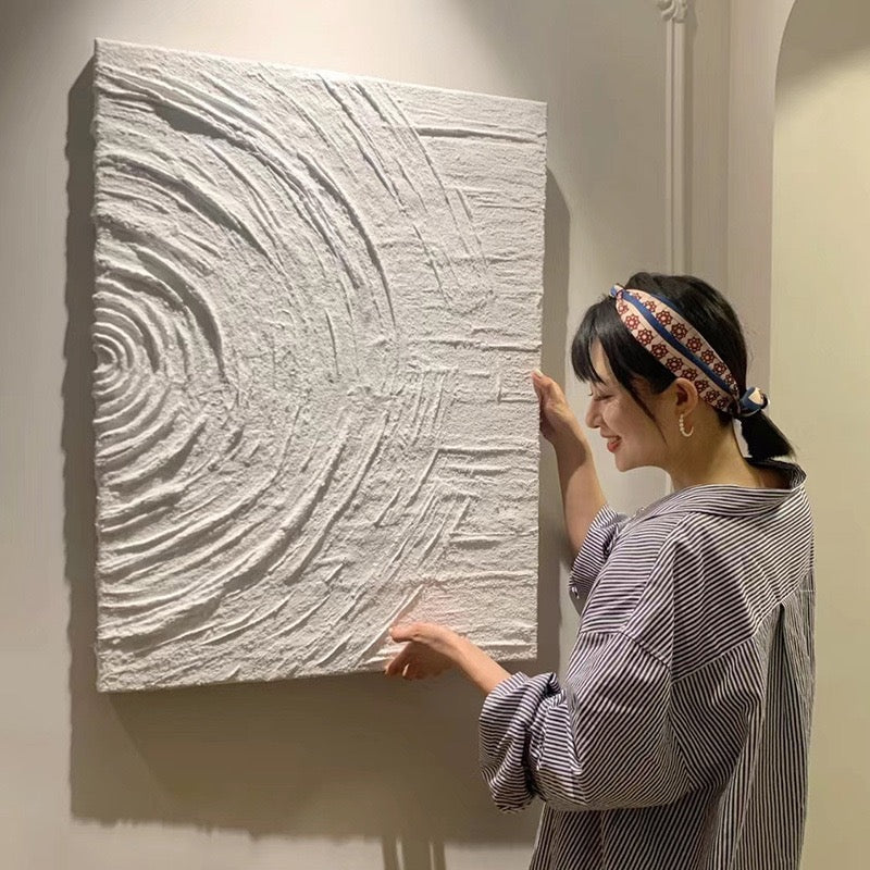 Quartz sand gypsum hanging painting PRT0022