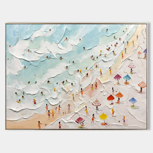 Modern living room decoration painting, sofa background wall hanging painting modern minimalist atmospheric seascape painting bedroom wall mural