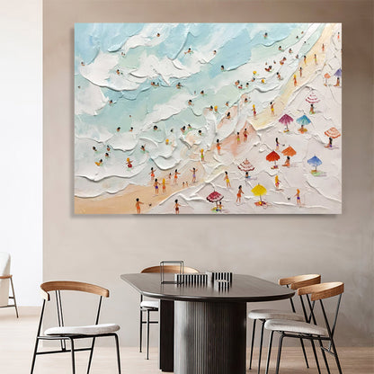 Modern minimalist atmospheric seascape painting