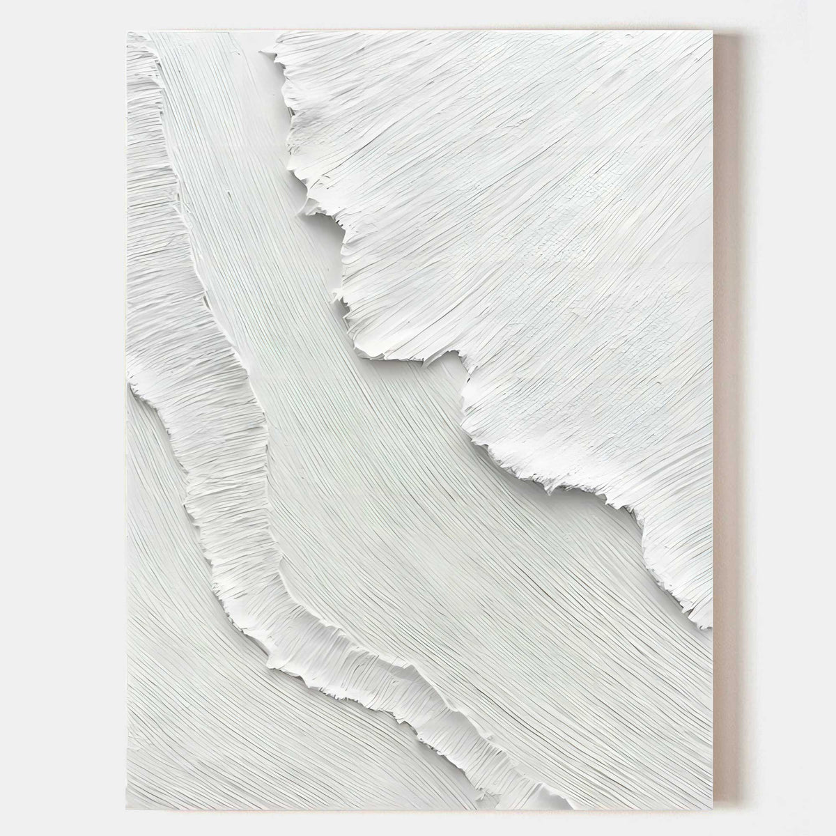 Plaster Art Texture Paintings With Abstraction And Minimalism