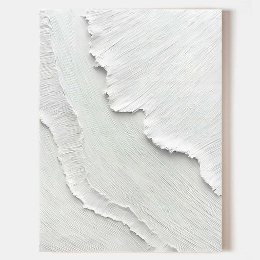 Plaster Art Texture Paintings With Abstraction And Minimalism