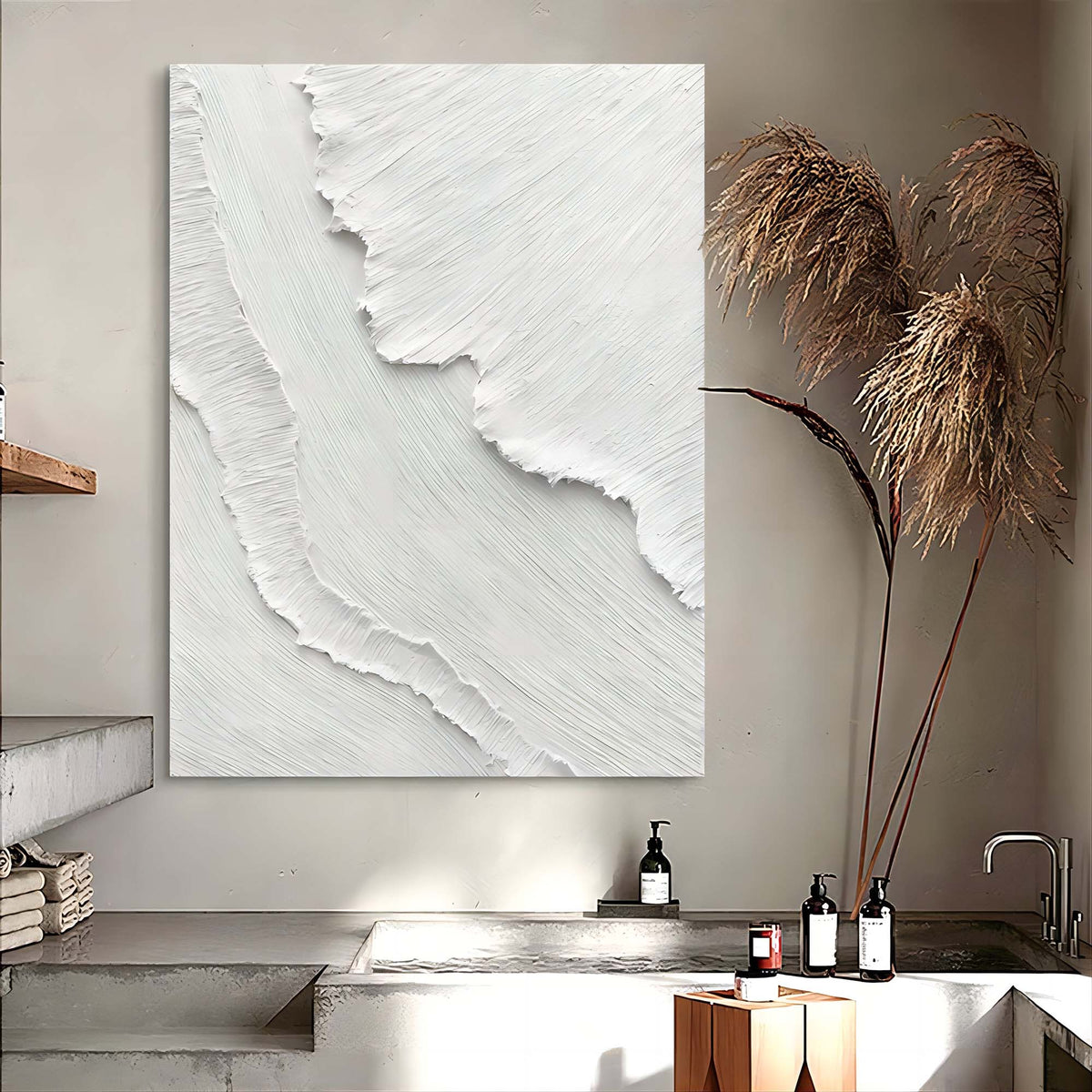 Light luxury hanging painting, living room texture decoration painting