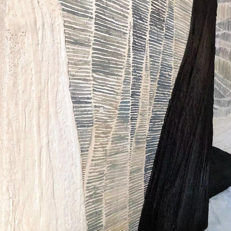 Hand-painted modern minimalist style decorative paintings detail
