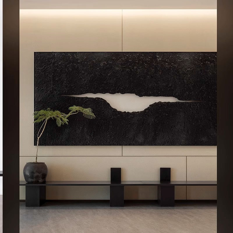 The Gap - Gazing Through the Essence Pop Art Painting Textured entrance decorative painting