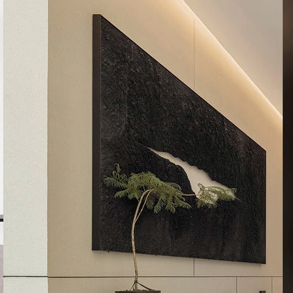 Textured entrance decorative painting, hand-painted textured entrance aisle decorative painting, living room sofa background wall decorative painting