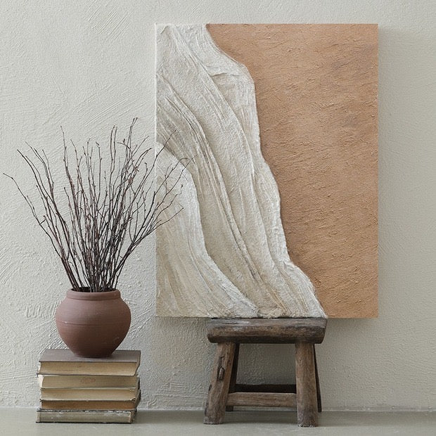 The Tide Rises - The Ultimate Layered Beauty Art Painting 3D pure hand-painted wabi-sabi style decorative painting