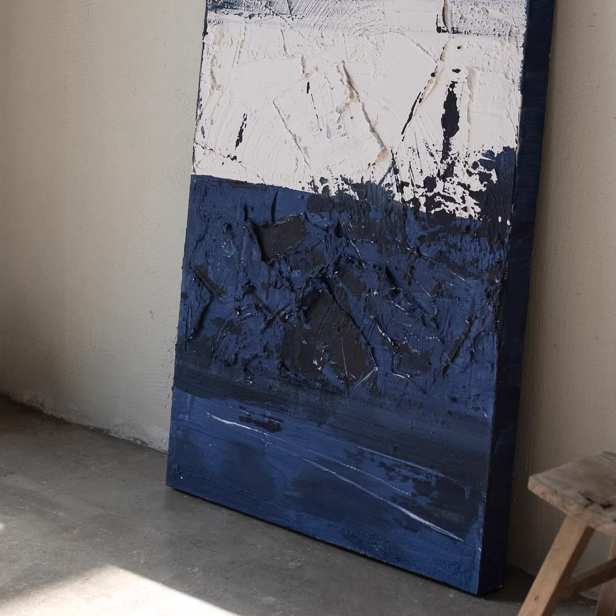 Unique Collection - Glacier Plaste Art Texture Painting Show For Living Room