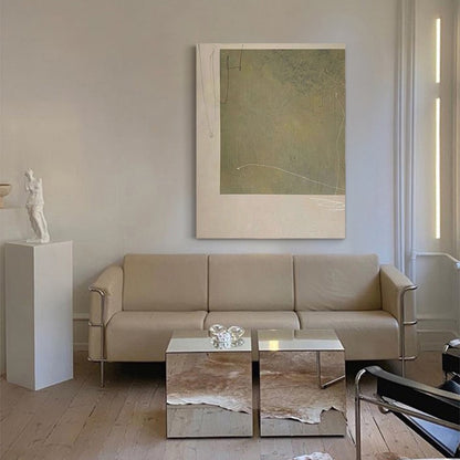 Wabi-Sabi abject poverty murals and hanging paintings.