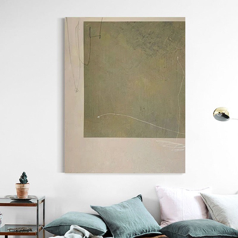 Wabi-Sabi abject poverty murals and hanging paintings.