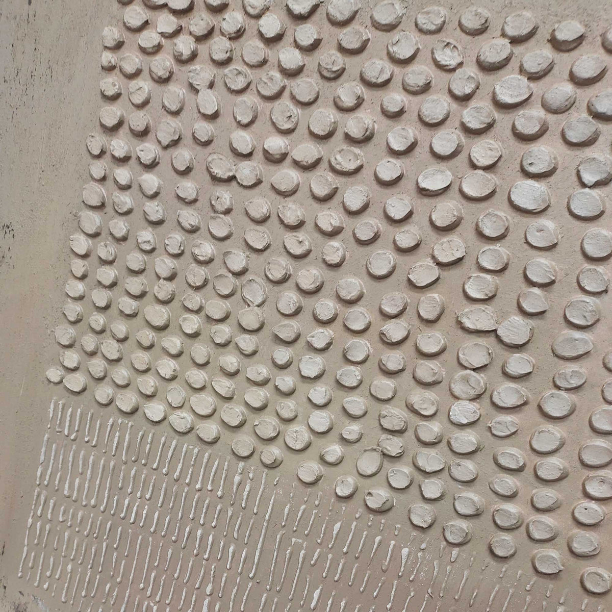 Detailed display of wabi-sabi art painting