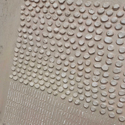 Detailed display of wabi-sabi art painting