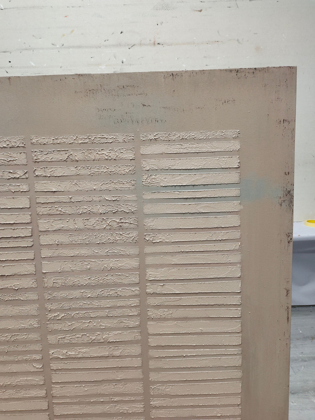 Detailed display of wabi-sabi art painting