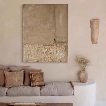 Wabi-sabi style thick texture hand-painted oil decorative paintings WS0016