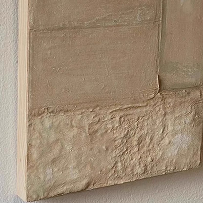 Wabi-sabi style thick texture hand-painted oil decorative paintings, three-dimensional abstract murals for living rooms and entrance halls, ancient style living room murals WS0016