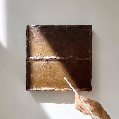 Dark brown high-end texture oil painting