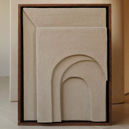 Cream style three-dimensional sandstone hand-painted decorative painting, high-end oil painting porch, corridor aisle mural hanging picture.