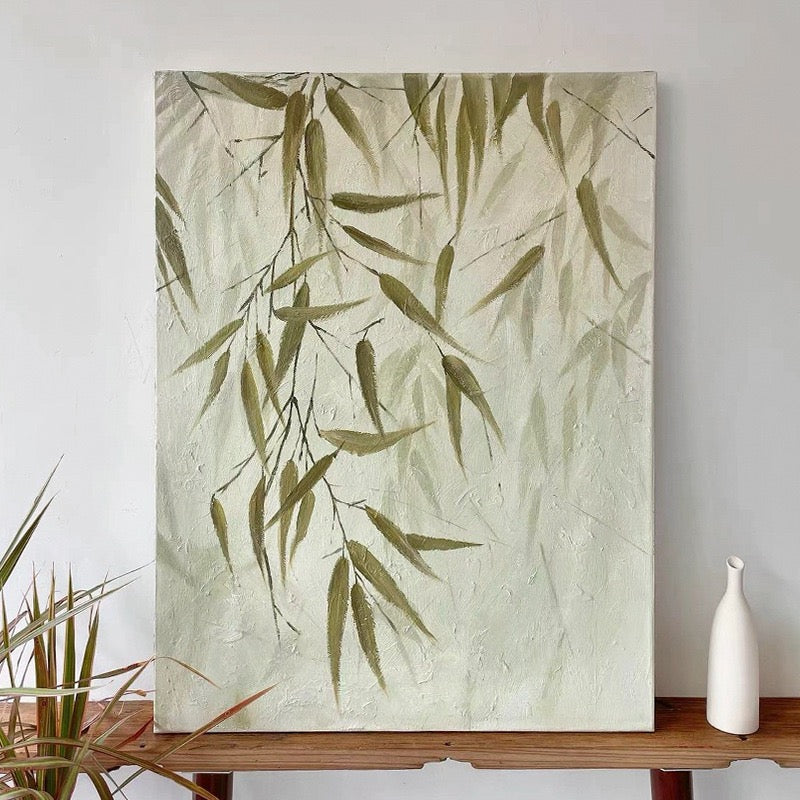 Wabi-Sabi Wall Art Paintings #TX0028, Original bamboo hand-painted minimalist