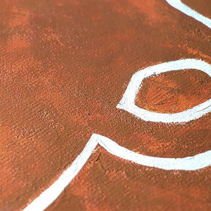 Wabi-Sabi simple hand-painted oil paintings and abstract paintings in the living room