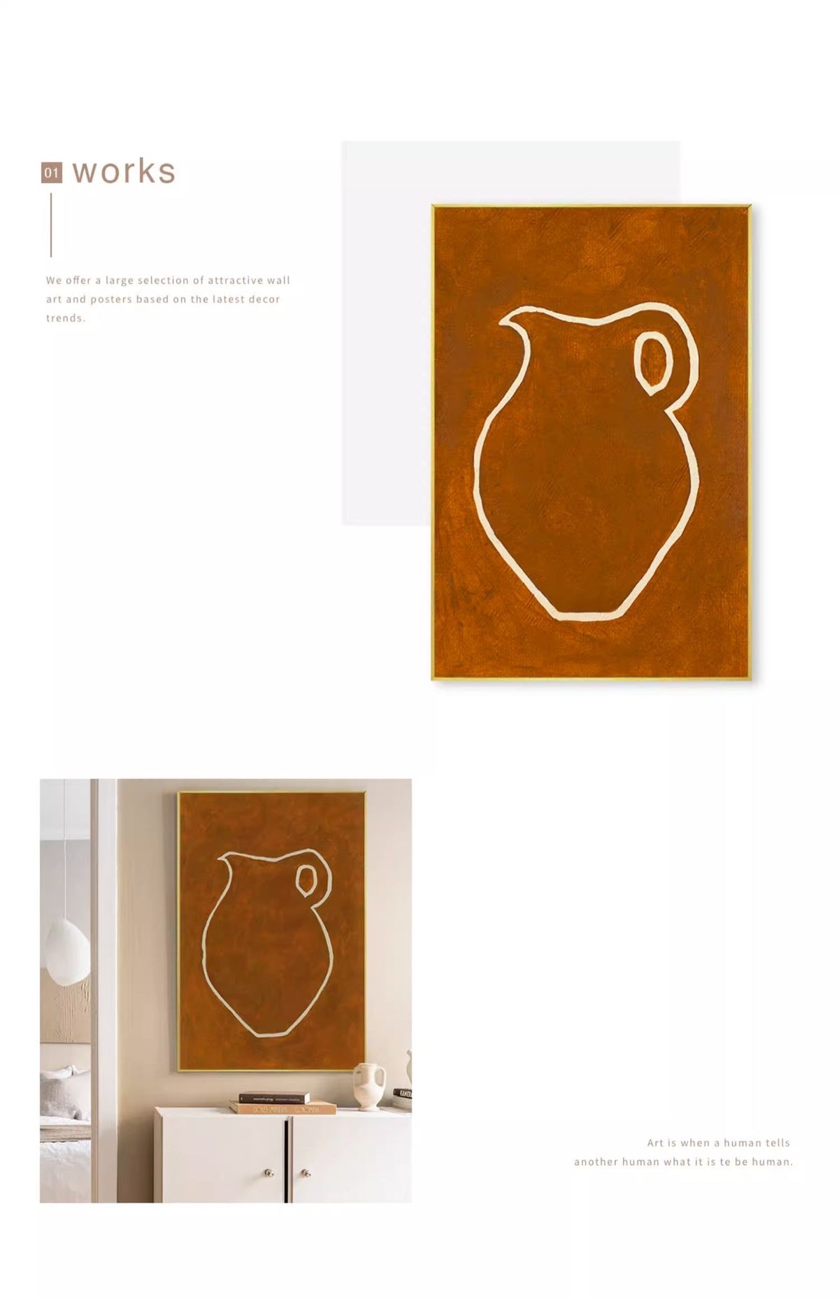 wabi-sabi abject poverty murals and hanging paintings