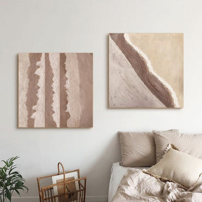 Gold Coast Type and Sunset Boulevard Type Wabi-Sabi Wall Art Paintings