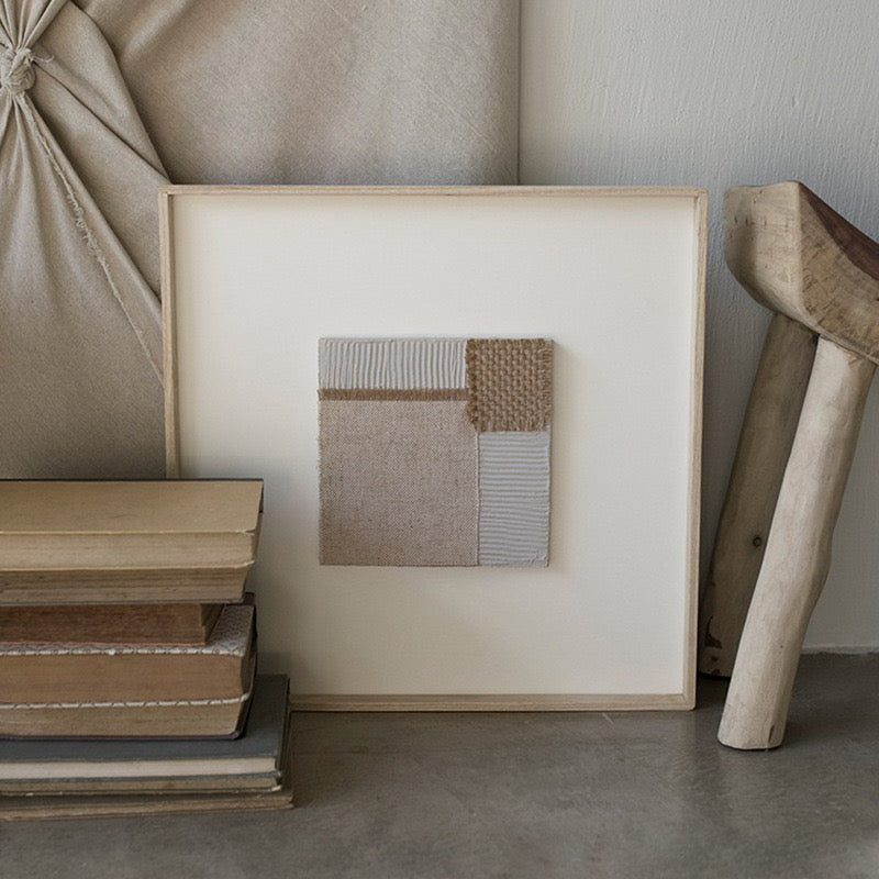 Wabi-sabi style decorative paintings, high-end hanging paintings and wood-style murals