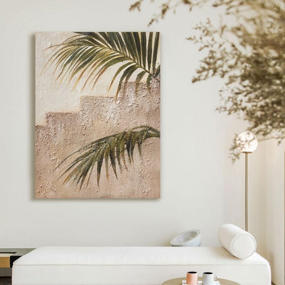 Wabi-Sabi style living room sofa background decorative painting hanging